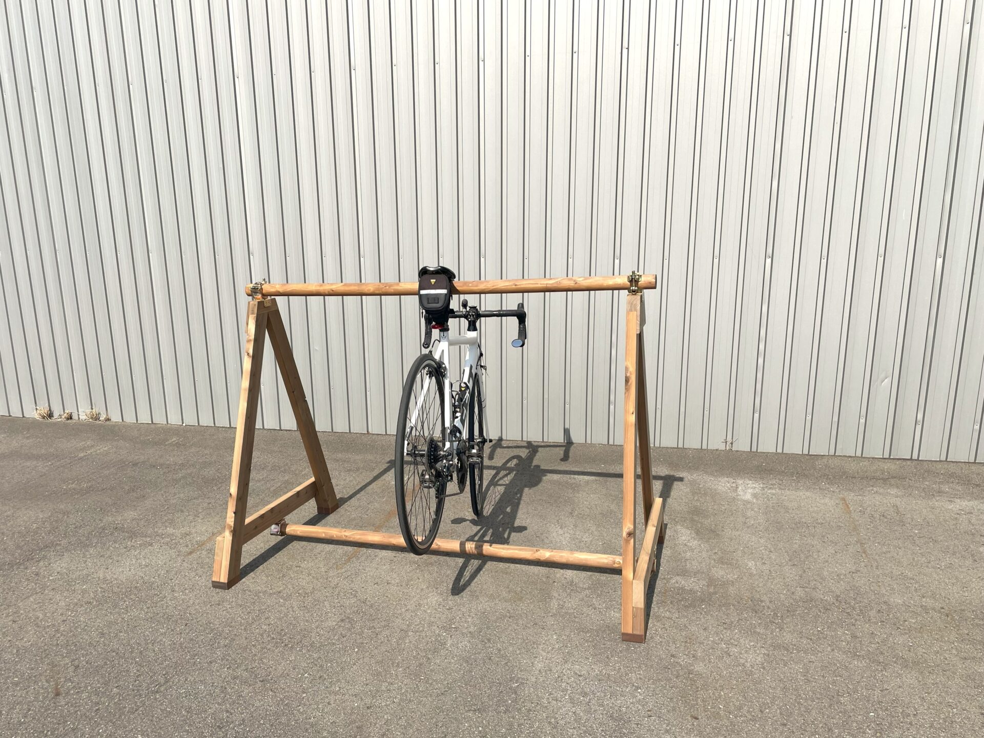 木製バイクラック サイクルスタンド