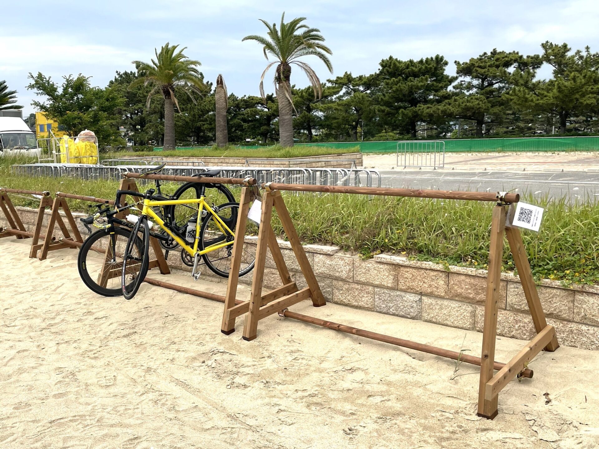 木製バイクラック