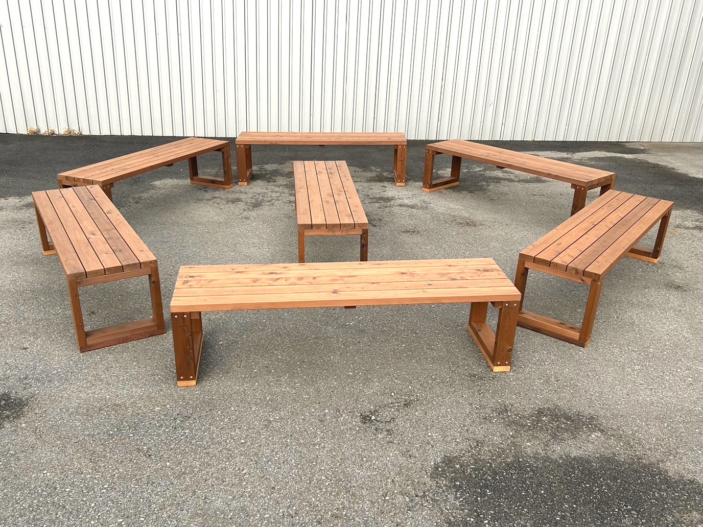 紀州材サーモウッド（桧）ガーデンベンチ